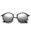 Mote Rund metallramme Speil Solbriller Kvinner Menn Retro Brand Designer Solbriller Trending UV4 Gafas De Sol Mujer