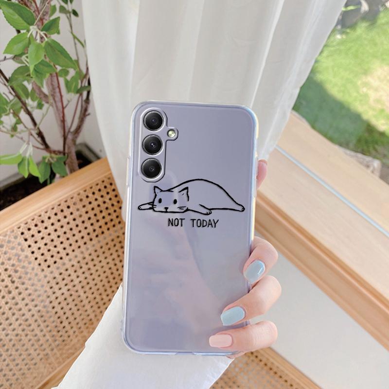 Cartoon Soft Silicon Case For Xiaomi Redmi Note 13 Pro 13C Poco C65 Samsung A35 A55 M35 S24 Huawei Honor 200 iPhone Camera Protective Shockproof Cover