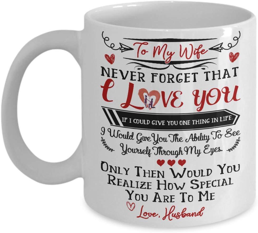 To My Gergeous Wife Qixi Festival Valentine'S Day Christmas Gift Ceramic Coffee Mug Mug Wife