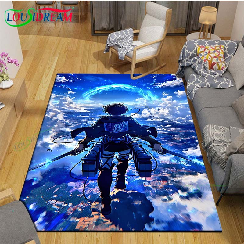 Fashion 3D Cartoon A-Attack T-Titan Printed Carpet Living Room Anti-Skid Area Rug Kids Bedroom Mats Yoga Mat Carpet Decor Gift