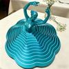 3D Printed Ballet Dancer Ornaments Spinning Ballet Girl Sculpture Rotational Movement Elegant Desk Decor for Home Office Creative Spaces Gifts