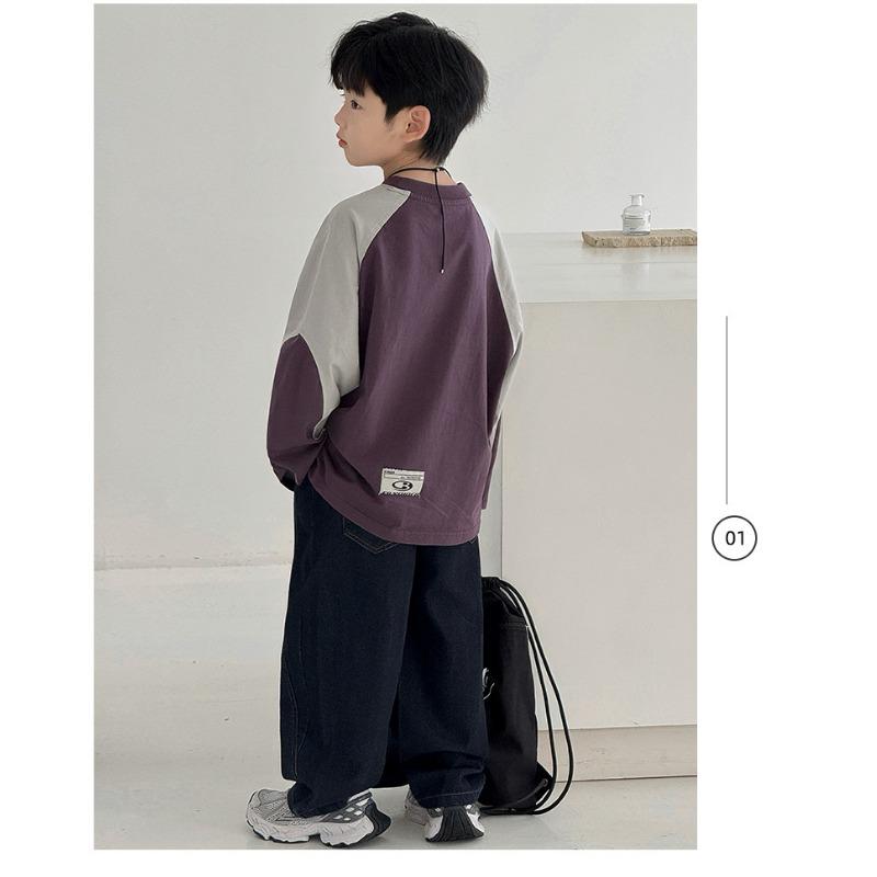 Boys Long Sleeve T Shirt Spring Casual Top For Older Boys