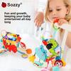 Baby Plush Hanging Toy With Multisurface Development For Infant Learning And Sensory Engagement
