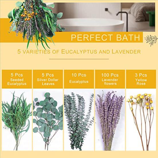 Dried Flower UV Resistant Clear Mind Realistic Multi-purpose Artificial Apples Leaves Eucalyptus Stem Home Decor