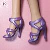 Colorful Foot Length 2.2cm Female Doll Shoes Accessories 1/6 Dolls Boot High Heels Shoes