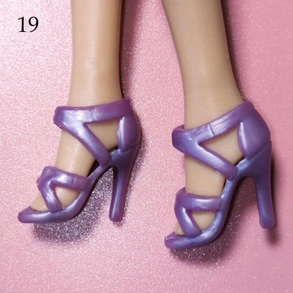 Colorful Foot Length 2.2cm Female Doll Shoes Accessories 1/6 Dolls Boot High Heels Shoes