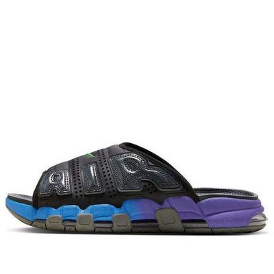 Air More Uptempo Slide Black Blue Purple Gradient FN8893-034
