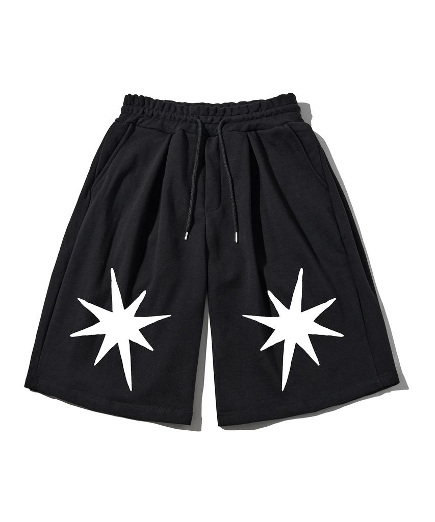 ELIMENO El Stars Double-Pleat Heavy Bermuda Shorts 4 Colors
