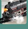 Electric Train Track Set with Sound, Light, and Steam Effects - Retro Style Toy