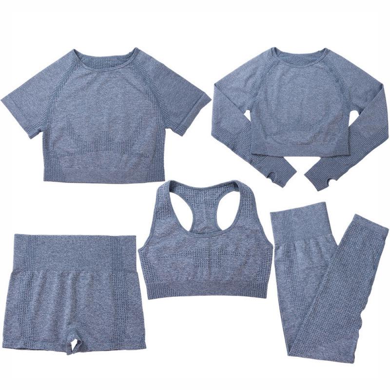 Seamless Women's Yoga Set: 2/3/5PCS Workout Sportswear