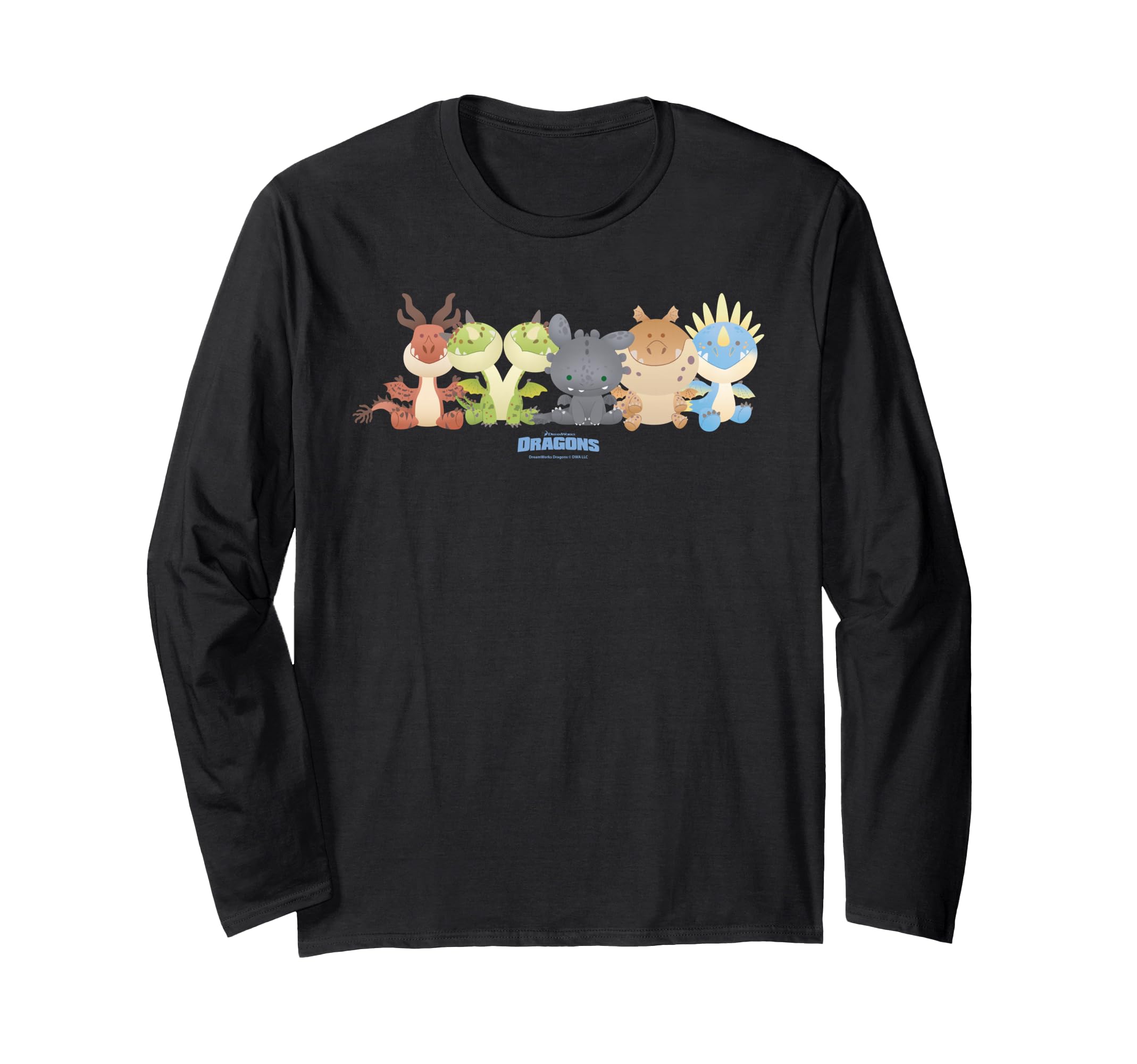 

DreamWorks How to Train Your Dragon Tiny Adventures Dragons Lineup Long Sleeve T-Shirt