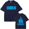 Radiohead Return To The Road European Tour T Shirts Men Women Hip Hop Rock Tshirt Mens Fashion Oversized Tshirts Streetwear