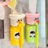 Dopamine Magnetic Toothbrush Cup Holder Punch Free Children's Toothbrush Cup Set  Bathroom