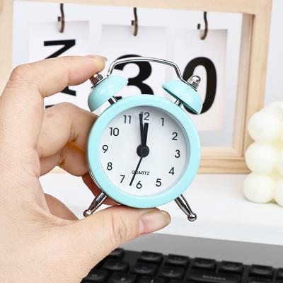 Creative Children's Alarm Clock On the Head of the Student's Bedside Cute Cartoon Silent Simple Bedroom Mini Loud Table Alarm Clock
