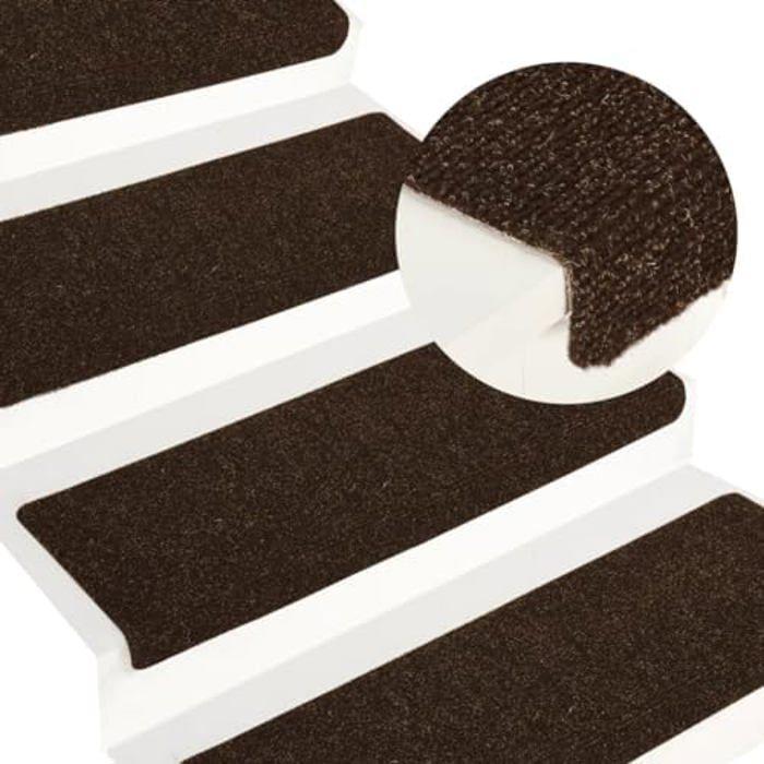 Tapis d'Escalier - VIDAXL - 15 pcs - Antidérapants - Insonorisants - Lavables
