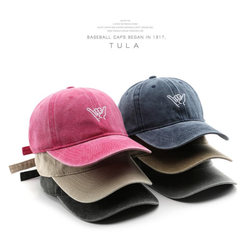 Women's Washed and Embroidered Baseball Cap, Suitable for Outdoor Activities and Providing Sun Protection