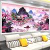 Purple Gas East To 5D Diamond Painting Full of Diamond Mosaic Art New Point Diamond Cross-stitch Living Room Landscape Crystal Diamond