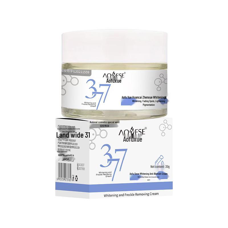 Crème Anti-Taches Blancheur et Hydratante 377 - Soin Visage Hydratant, Non Gras, Non Irritant pour l'Élimination des Taches de Rousseur.