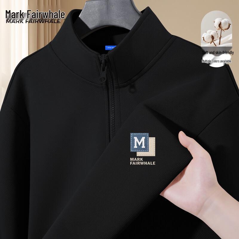 Mark Fairwhale Men's Premium Half-Zip Stand-Collar Sweatshirt