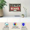 2D Flat 30*20cm Back To School Supplies Slae Sign, For Home Garage Wall Decor, Indoor Or Outdoor Bar Restaurant Cafe Bar