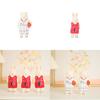 Wooden Craft Figurine With Basketball Bear And Bunny For Home Decor And Giftgiving