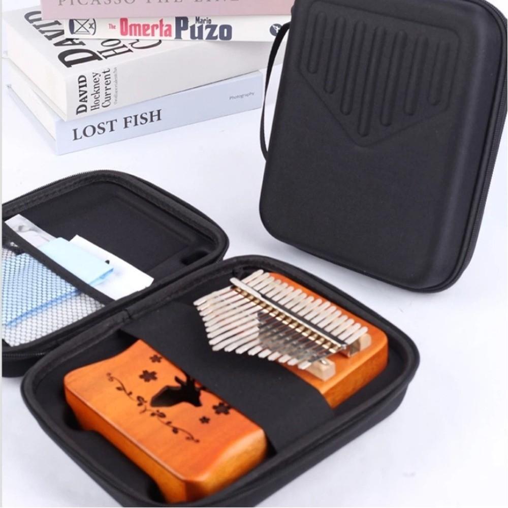 Thickened Thumb Piano Instrument Box EVA Finger Guitar Protective Cover  For 17 Tones 20/21 Tones