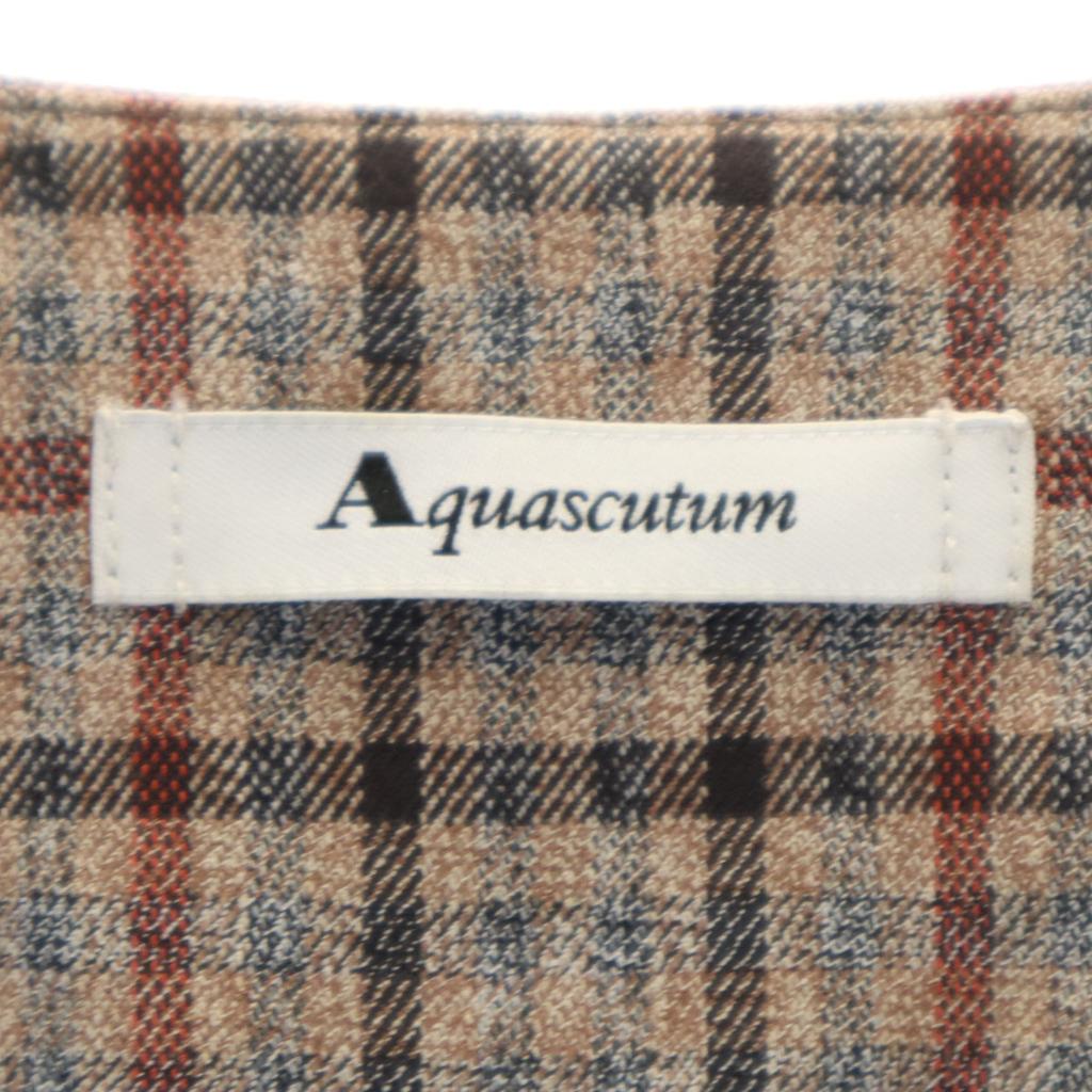 Aquascutum Check Pattern No color coat M Brown spring Women Used