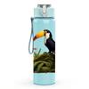 1PC Colorful Toucan Tropical Bird Print 750ml Color Plastic Sports Water Bottle Leakproof Flip Straw Lid Suitable for Sports Office Home Use
