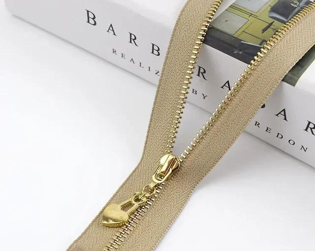 5Pcs Meetee 3# 15-30cm Metal Zippers Bags Closed End Auto Lock Zipper for Clothes Repair Kit DIY Sewing Material Accessories