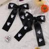 2Pcs Halloween Ghost Bow Hair Clips Cartoon Ghost Hairpins Spooky Bownot Barrette For Girls Children Gothic Headwear Accessories