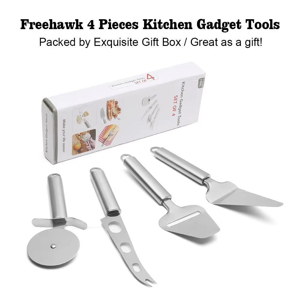 4 Pcs Cheese Slicer Stainless Steel Cheese Slicer Cutter Butter Spreader Knife Kitchen Cheese Tools Set YY079