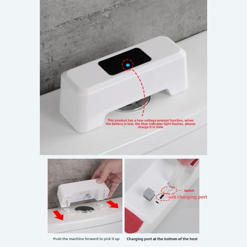 Easy Installs DIY Touchless Toilet Flushers Water Saving Flush for Automatic Flushing & Water Conservation Feature