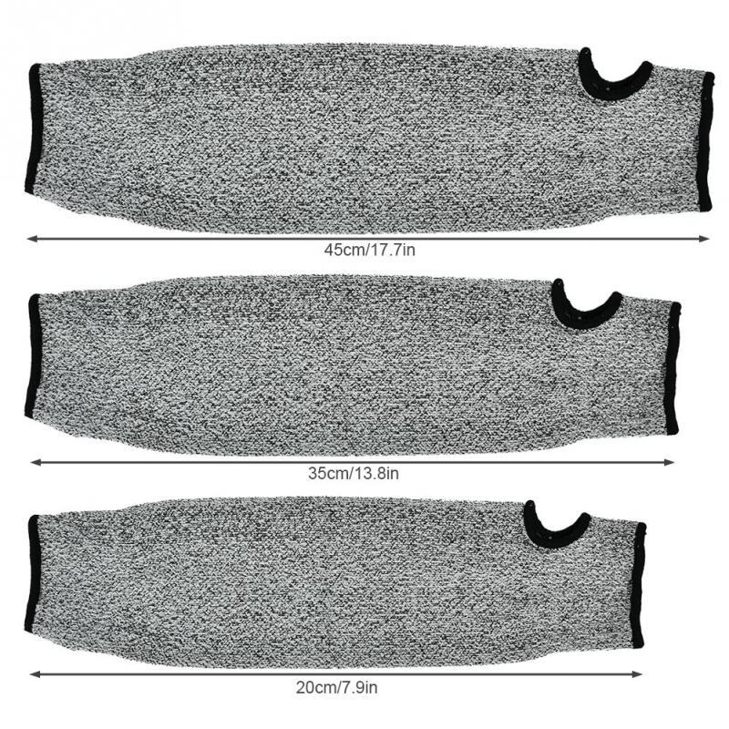 1 Paar Sicherheits-Armschutz-HPPE-Schnittschutz- und Abriebschutz-Langarm-Arbeitshandschuhe