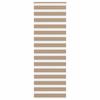 VidaXL Store Zebra Brown Sand Fabric Width 85.9 Cm Polyester, Zebra Roller Blind, Zebra Blind for Window, Blind 4014571
