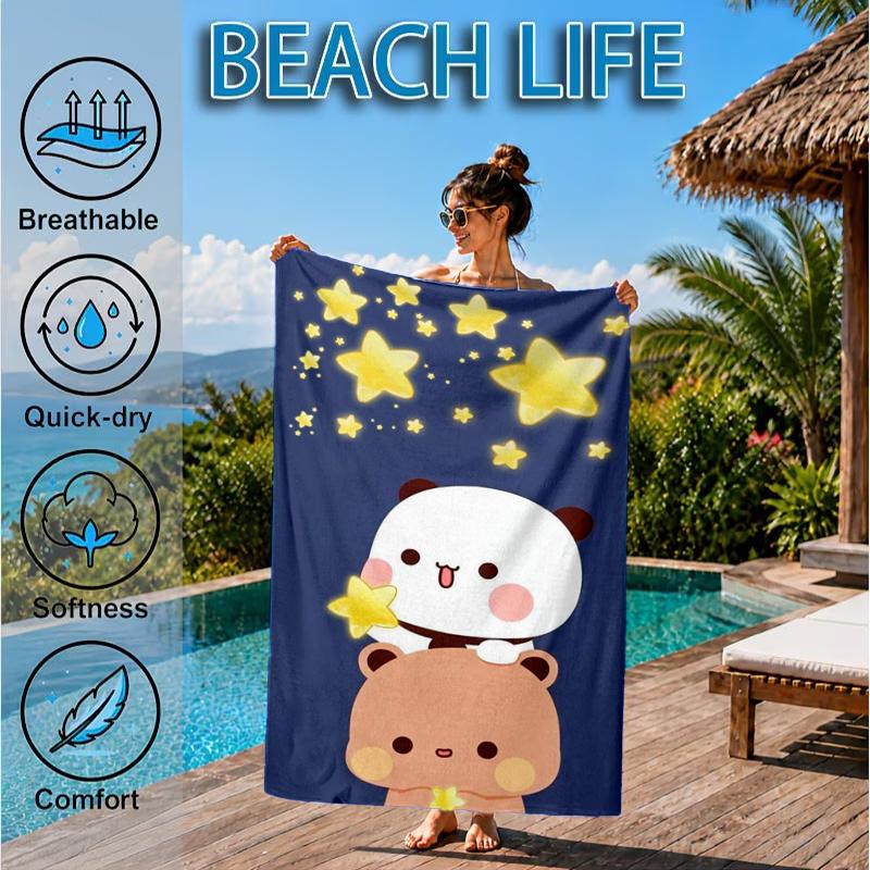 Bobo Dudu In Love Beach Towel, Microfiber Beach Towel, Perfect For Pool, Beach, Travel, Home Decor Beach Party Fan Gifts