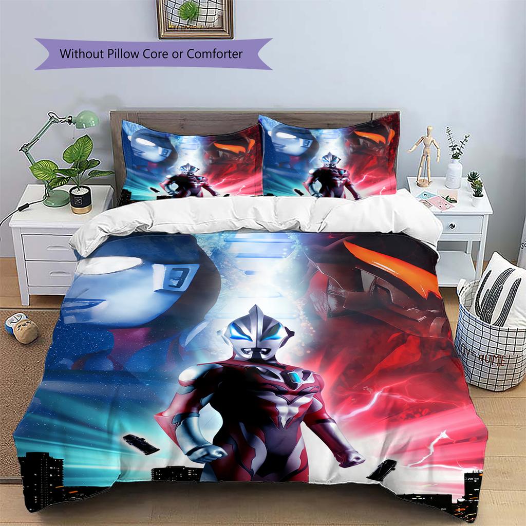 Ultraman Hauptheld Kunst Bettwäsche Set, Ikonische Charakter Schlafzimmer Dekoration, Premium Haus Ornament Geschenk.chl