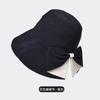 Two-color bow bucket hat summer outdoor play sunshade sunscreen hat fashion versatile big eaves hat children