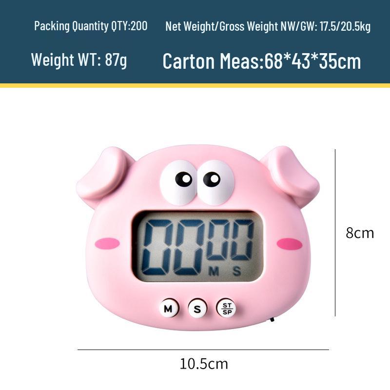 Cartoon Chicken Timer: Electronic Kitchen & Study Alarm Clock