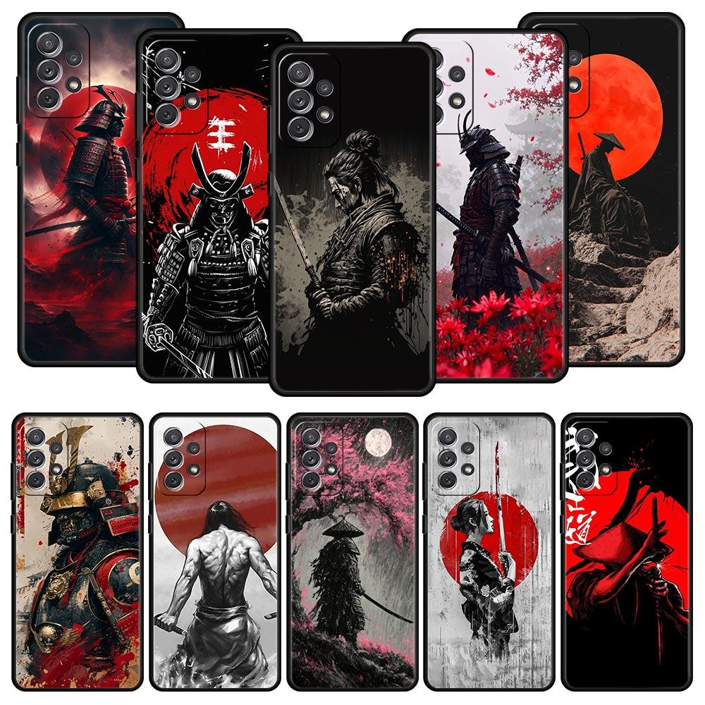 Japanisches Bushido Samurai Hülle für Samsung A57 A37 A51 A71 A21S A17 A11 A15 A25 A41 A23 A33 A53 A73 A07 A05S A13 A35 A55 5G Cover
