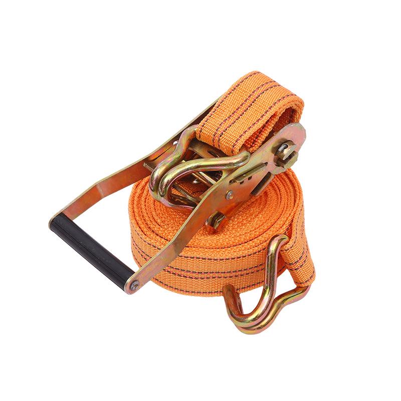 5cm Double Hook Ratchet Tie-Down Strap for Cargo Trucks