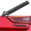 AABIO1 4MOTION Trunk Emblem For VW Sticker Glossy Black 4MOTION Trunk Sticker For VW Tiguan Rline Touareg Golf Passat Bora
