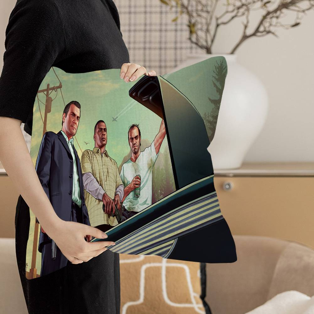 G-GTA Grand Theft Auto Pillowcases Home Bedding Decorative Pillow Cover Wedding Super Soft Pillow Case