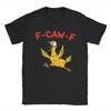 Funny F-Caw-F Chicken Spooky Meme T Shirt Cotton Funny T-Shirt O Neck Tee Shirt Short Sleeve Clothing Graphic