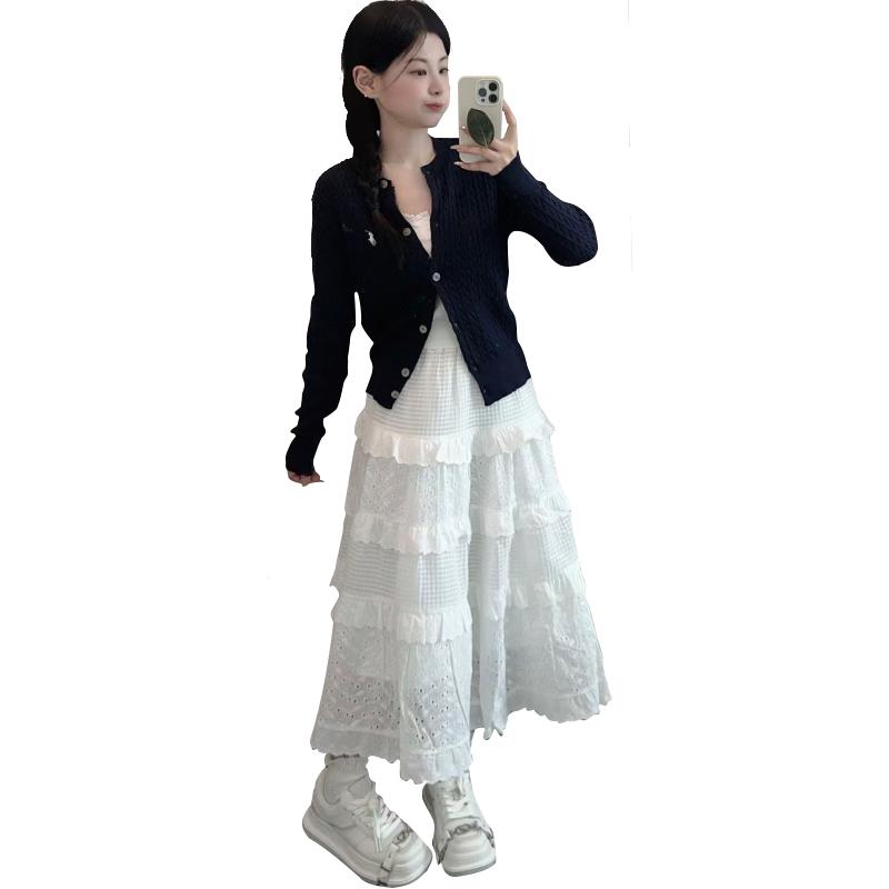 

Юбка Весна Лето Осень Новая Высокая Талия А-силуэт Балетный Темперамент Пышное Платье M