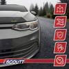 SCOUTT | Bra Capot Déflecteur Protection Pour Renault Express Depuis 2021, Aérodynamique, Assemblage Facile, Aucun perçage requis
