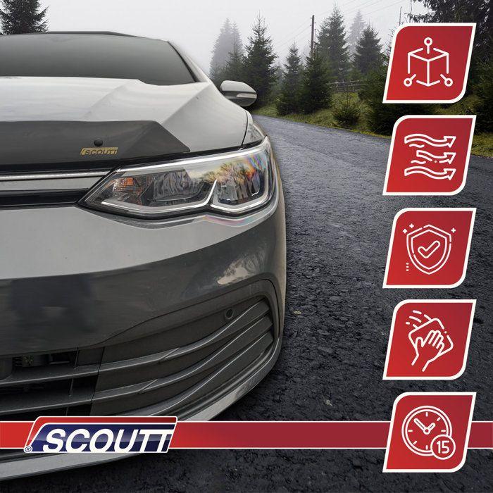 SCOUTT | Bra Capot Déflecteur Protection Pour Renault Express Depuis 2021, Aérodynamique, Assemblage Facile, Aucun perçage requis