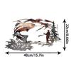 Metal Wall Art Decoration Hollow Out Fish Silhouette Sculpture Fishing Scene Decal Wall Mounted Ornament Rustic Cabin Farmhou
