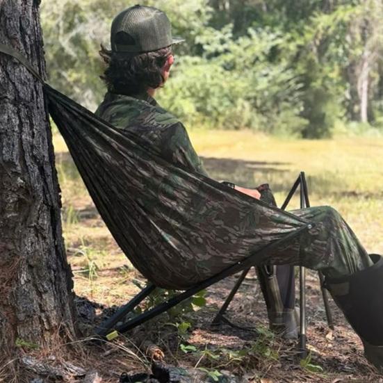 Outdoor Low Down Jagdsitz Tragbarer Leichter Hirschjagd Hängemattensessel Faltbarer Baum Sitz Schwerlast Campinghocker am Baum