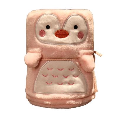 Flannel Blanket Cute Animal Shape Soft Skin Friendly Portable Nap Blanket for Sofa Bed Office