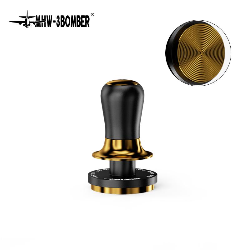 

MHW-3BOMBER 58,35 мм Темпер для кофе 13,6 кг Постоянное давление Темпер для эспрессо Металлический выравниватель для кофе Профессиональные аксессуары для бариста 58.35mm золотой